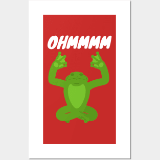 Yoga frog Posters and Art